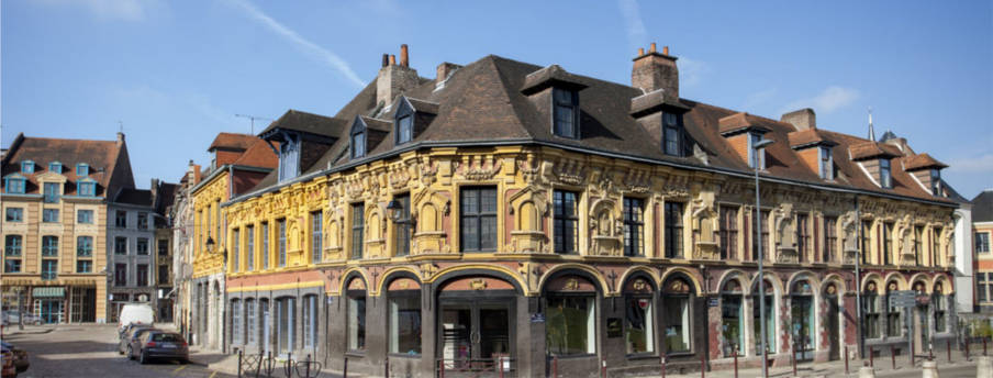 Le vieux Lille et ses maisons flamandes.